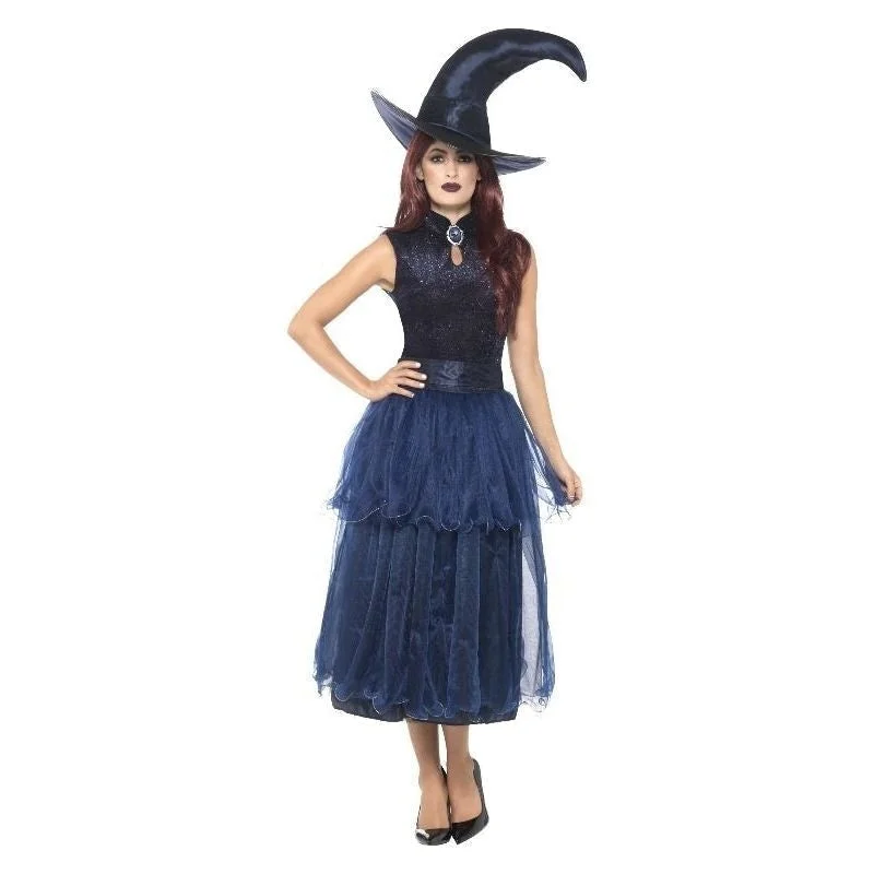 Midnight Witch Costume Blue Deluxe Dress Tunics Plaid country Tunics Plaid country